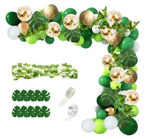 Vert or feuille de palmier lierre dinosaure fête d'anniversaire bébé douche Jungle Animal thème fête tropicale - Product Image 6