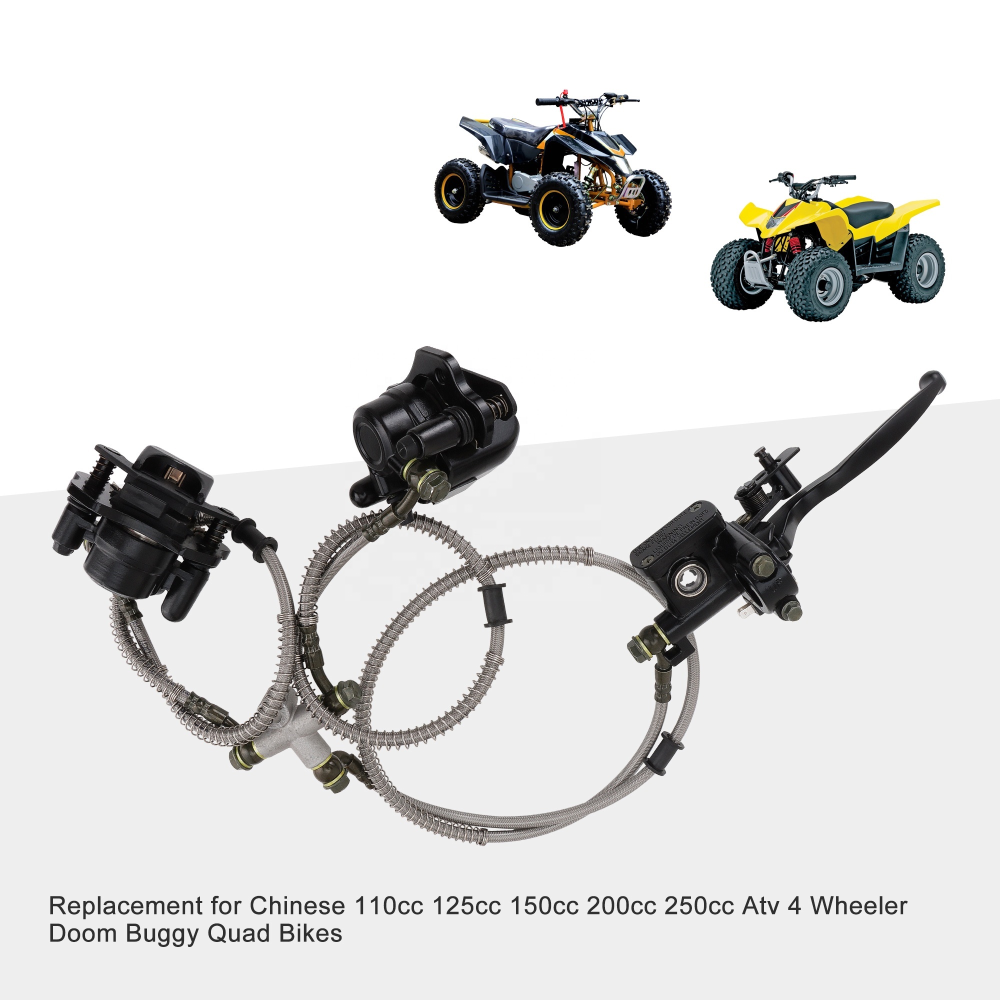 Leva Frizione Idraulica Per Moto, Sinistra E Destra, Per Manubri 7/8", Fino A 400cc - In Lega Alluminio, Nera