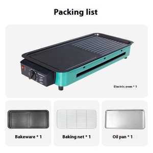 Sartén eléctrica para parrilla de barbacoa para uso en interiores Sandwichera con control de temperatura para freír y asar kebabs - Product Image 6