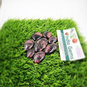 GEMAS DE LA INDIA de Calidad AAA+ Rodonita Roja Natural Cabujón Piedra Preciosa Suelta de Formas Variadas y Tamaño Libre con Juego de Colores para Fabricación de Joyas - Product Image 3