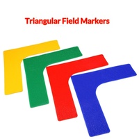 Marqueurs de tennis en PVC, disques plats pour marquage de lignes droites et d'angles, autocollants de repères pour le tennis
