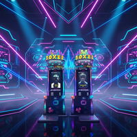 Machine de jeu d'arcade de boxe à monnayeur pour centres de jeux, construction en fer personnalisable, marque HUAZHISHUN