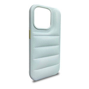 Étui de téléphone personnalisé de luxe en cuir matelassé veste d'hiver étui de téléphone 3D en tissu doux pour iphone 14 13 12 pro x xr max - Product Image 6
