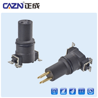 Conectores de dispositivo de campo M8 SMD montaje en superficie macho hembra 4pos código D 3 4 5 6 8 pines enchufe de tipo empotrado recto
