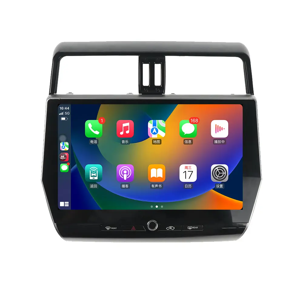 ZWNAV 터치 스크린 안드로이드 11 자동차 DVD 플레이어 GPS 내비게이션 카플레이 스테레오 라디오 도요타 프라도 2010-2021 비디오 플레이어