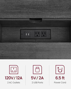 <span class=keywords><strong>VASAGLE</strong></span>-Table de Salon Moderne, <span class=keywords><strong>Console</strong></span> Longue, Table d'Entrée avec Sortie et Étagères - Product Image 4