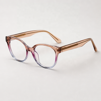 Monture de lunettes en acétate, design imprimé tendance, lunettes universelles pour adultes, légères, monture optique en Tr90