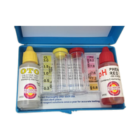 Kit de test de la qualité de l'eau de piscine, comprenant des réactifs de test du pH, du chlore résiduel et de l'OTTO, pour les spas et les piscines pour enfants