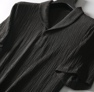 Ensemble assorti léger d'été pour <span class=keywords><strong>homme</strong></span> - Haut à manches courtes et pantalon long, <span class=keywords><strong>tenue</strong></span> décontractée minimaliste pour le quotidien - Product Image 5