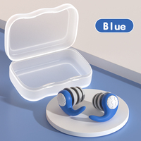 Isolation phonique réduction du bruit bouchons d'oreille défenseurs d'oreille étanche trois couches muet silicone bouchon d'oreille avec filtre