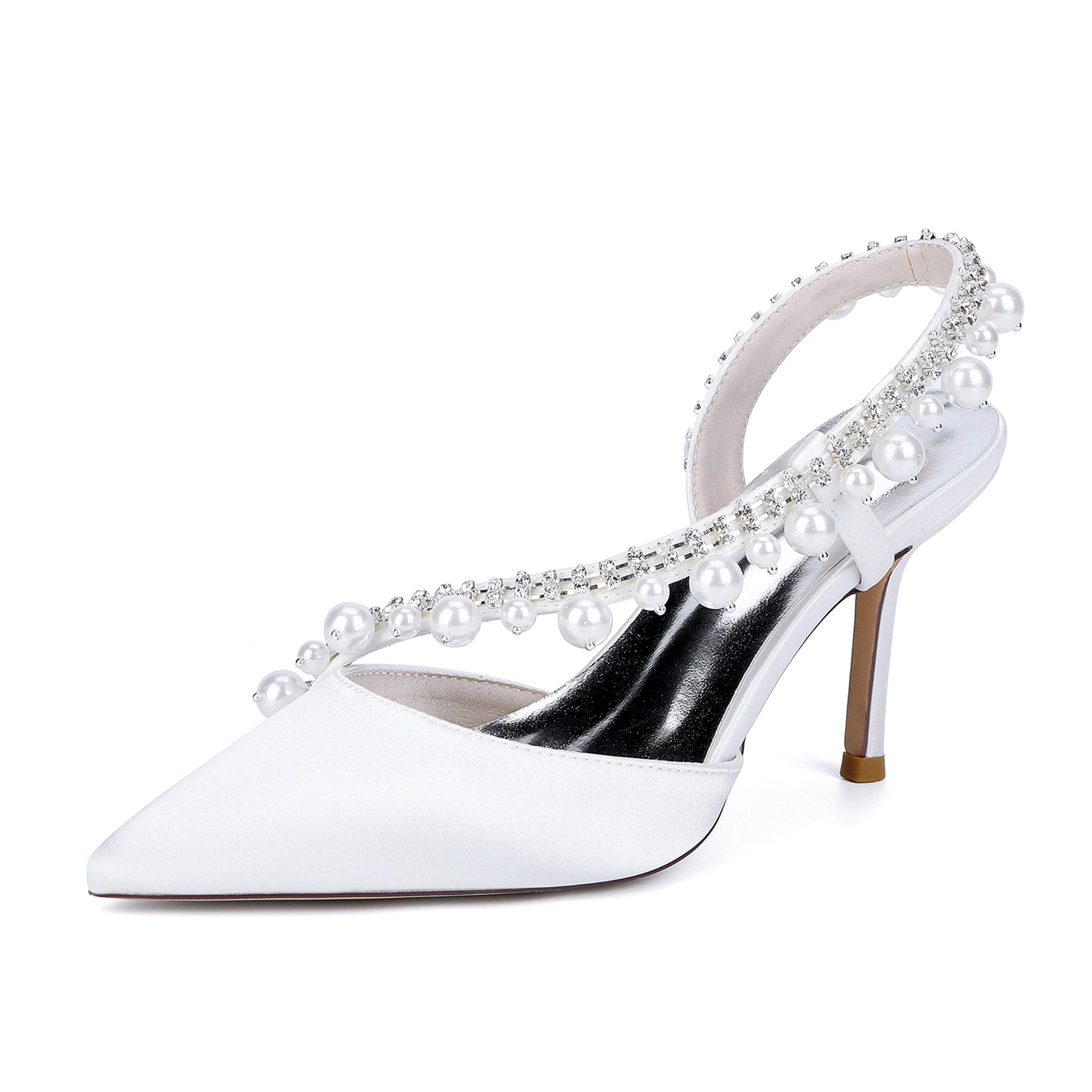 Royal Blue Rhinestone Shoes Elegant Women's Fashion