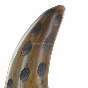 Tankard de cuerno auténtico, taza vikinga hecha a mano, vajilla rústica ecológica para cerveza Ale Mead, cerveza fría, juego a granel - Product Image 1