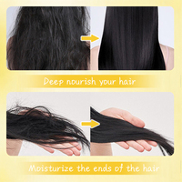 Sérum capillaire nourrissant anti-frisottis à l'huile d'argan marocaine, réparation des cheveux abîmés, soin sans rinçage