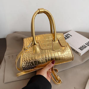 Bolso de mano de color dorado y rosa para mujer, bolso de mano <span class=keywords><strong>juvenil</strong></span>, de lujo, barato, nuevo diseño - Product Image 5