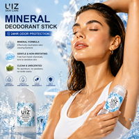 Mineralischer Deodorant-Stick 120g Unparfümiert Kristall-Körperdeodorant Natürliches Mineralsalz Geruchsschutz Aluminiumfrei Achselhöhlenpflege