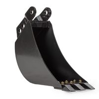 Bucket Excavator Mini Lebar 400-700mm, Kapasitas 0.05-0.30cbm, Bucket Penggalian Standar dengan 3-4 Gigi untuk Pekerjaan Taman, Parit, dan Pekerjaan Kota