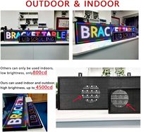 Letrero LED Programable por USB con Bluetooth para Exteriores, Pantalla LED Enrollable para Centro Comercial, Pantalla Electrónica para Puesto de Venta