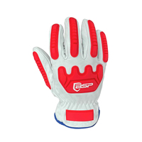 Gants en cuir résistants aux chocs OEM & ODM avec protection TPR pour équipements lourds