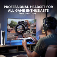 Casque de jeu filaire circum-auriculaire OEM/ODM avec micro à réduction de bruit active, son stéréo éclairé par RVB pour PC, PS5, Xbox, Switch