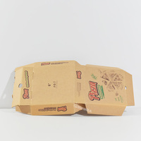 Boîtes à pizza personnalisées en carton ondulé avec logo, recyclables et jetables pour usage alimentaire