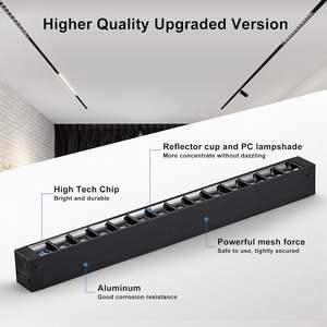 Wholesale Hot Sale Modern 48V Magnetic Track System Surface Mounted Spot Lamp <b>Linear</b> <b>Light</b> LED for Home - Product Image 5