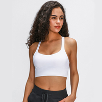Soutien-gorge de sport à dos croisé pour femme, haut de sport personnalisé pour la salle de sport, haute performance, respirant et style simple