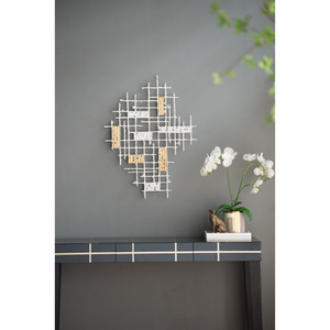 Wall Decor 31.7x1.6x23.6 In Abstract Geometric Design For Modern Home Interior - Product Image 6