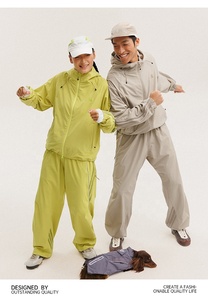 Autumn Outdoor Unisex Custom <strong>Jacket</strong> and Pants Set Sports Fashion Men`s Oversize Design Embroidery Gym <strong>Running</strong> Street Tracksuit - Product Image 5