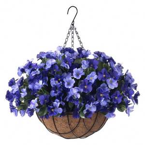 Panier suspendu pour baignoire Paniers à tomates Mini savon Fleur Perles Fleurs de luxe <span class=keywords><strong>Pampa</strong></span> Décoration murale Tissu fait main - Product Image 5