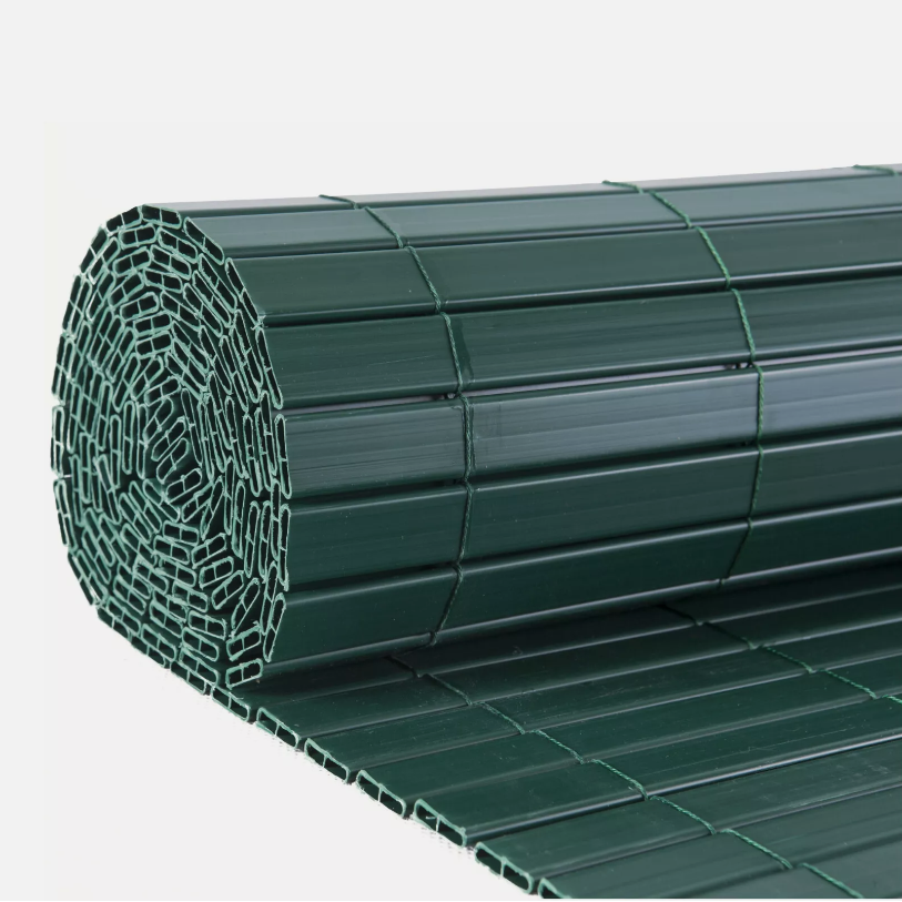 PVC Bamboo Slat Effect Garden Screening Fence Panel Roll - Eco-Friendly ...