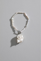 Bracelet de charme en perles baroques naturelles et coquillages, avec perles d'eau douce de qualité AAAAA, certifié CE ASTM REACH