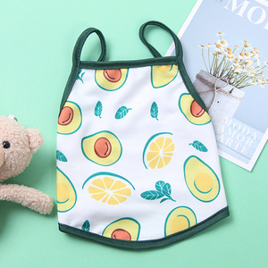 Ropa con estampado de dibujos animados de aguacate para niña y niño, camisa a juego para mascotas, moda barata de lujo, Verano - Product Image 2