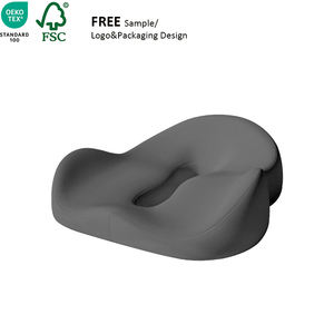 وسادة دعم الظهر والمقعد القابلة للتخصيص للكرسي المكتبي، مجموعة وسائد دعم أسفل الظهر من الفوم الذاكر لتخفيف آلام العصعص، وسادة مقعد السيارة - Product Image 1