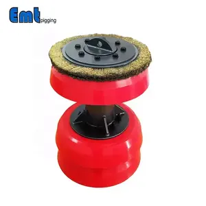 Polyurethane 3 Cups Steel Brush Magnetic PU Cup Type Scraper Pig Pipeline Piping Impurity Pig Accessories