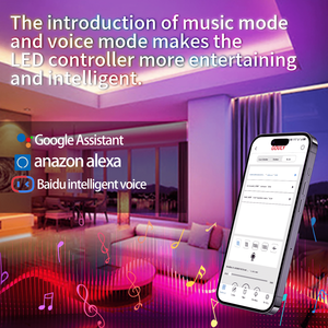 ร้อนขายไฟตกแต่งถาวรคริสต์มาสไฟ <span class=keywords><strong>Led</strong></span> ควบคุมสมาร์ท <span class=keywords><strong>Wifi</strong></span> ควบคุมนำแถบ - Product Image 3