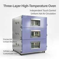 Horno de Alta Temperatura de Tres Capas con Tres Cámaras Independientes, Ahorro de Energía, Envejecimiento Industrial para Equipos, 1 Año de Garantía, IP66