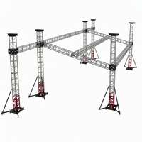 Système de treillis en aluminium sur mesure, montage facile, treillis à haute capacité de charge, supports d'éclairage pour événements, treillis de scène pour concerts