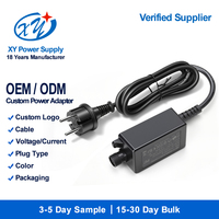 Adaptateur d'alimentation extérieur avec prise EU, IP67, 12V 24V 36W SELV CE, connecteur étanche, bande LED, éclairage de jardin, usine OEM