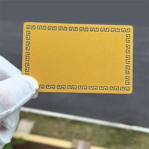 บัตรโลหะเปล่าสำหรับทำบัตรธุรกิจ ขนาด 86*54*0.45 มม. สีทองกลวง บัตรสมาชิกวีไอพีจำนวนมาก บัตรอลูมิเนียมอัลลอย - Product Image 5