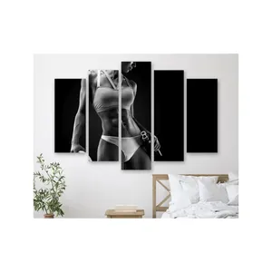 Nieuwste R-DZ01 Moderne Home Decor Poster Custom Foto Canvas Digitaal Printen Sexy Nude Wall Art Olieverfschilderij