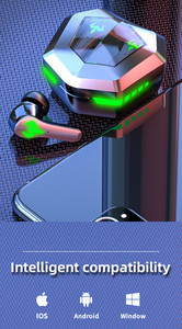 Écouteurs <span class=keywords><strong>de</strong></span> jeu intra-auriculaires N35 TWS à faible latence, véritables écouteurs <span class=keywords><strong>sans</strong></span> <span class=keywords><strong>fil</strong></span> mains libres, son surround stéréo 9D, puce LED JL, BT 5.2, IPX4 - Product Image 6
