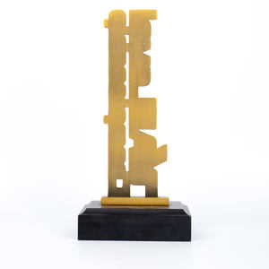 निर्माता धातु ट्रॉफी पदक कस्टम वर्णमाला गोल्ड डिजाइन ट्रॉफी पुरस्कार कॉर्पोरेट सम्मान - Product Image 3