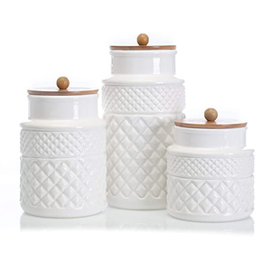 Rosa glaseado café té azúcar almacenamiento hogar cocina cerámica albañil tarro Bienvenido personalizado - Product Image 6