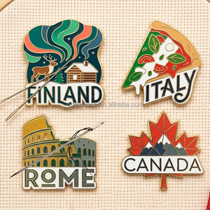 Imán magnético personalizado al por mayor para agujas, soporte de metal esmaltado para agujas de punto de cruz y bordado - Product Image 1