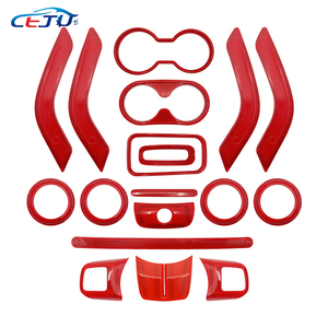 18 pièces/21 pièces/28 pièces Accessoires de voiture, garniture de protection intérieure pour console <span class=keywords><strong>centrale</strong></span>, décoration de voiture pour <span class=keywords><strong>Jeep</strong></span> <span class=keywords><strong>Wrangler</strong></span> JK JKU 2011-2017 - Product Image 3