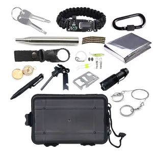 Survival Gear Kit Noodsituatie Edc Survival Tools Sos Aardbeving Hulpapparatuur Vissen Op Kamperen Wandelen