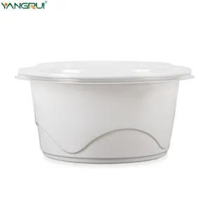 Yangrui 35Oz Round To Go Contenedor Microondas Congelador Caja de comida para llevar de plástico