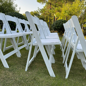 Sillas plegables de Wimbledon de resina blanca, muebles de plástico para jardín, restaurante, hotel, banquete de boda portátil al aire libre para eventos - Product Image 2