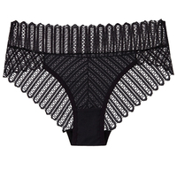 Culottes en dentelle ajourée pour femmes, lingerie transparente, sous-vêtements délicats, charmants pour dames
