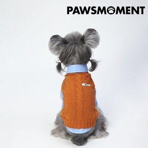Acessórios para Animais PAWSMOMENT, Roupas para Cães, Novo Suéter Japonês Coreano para Outono e Inverno, Suéter Quente e Reforçado para Yorkshire - Product Image 3